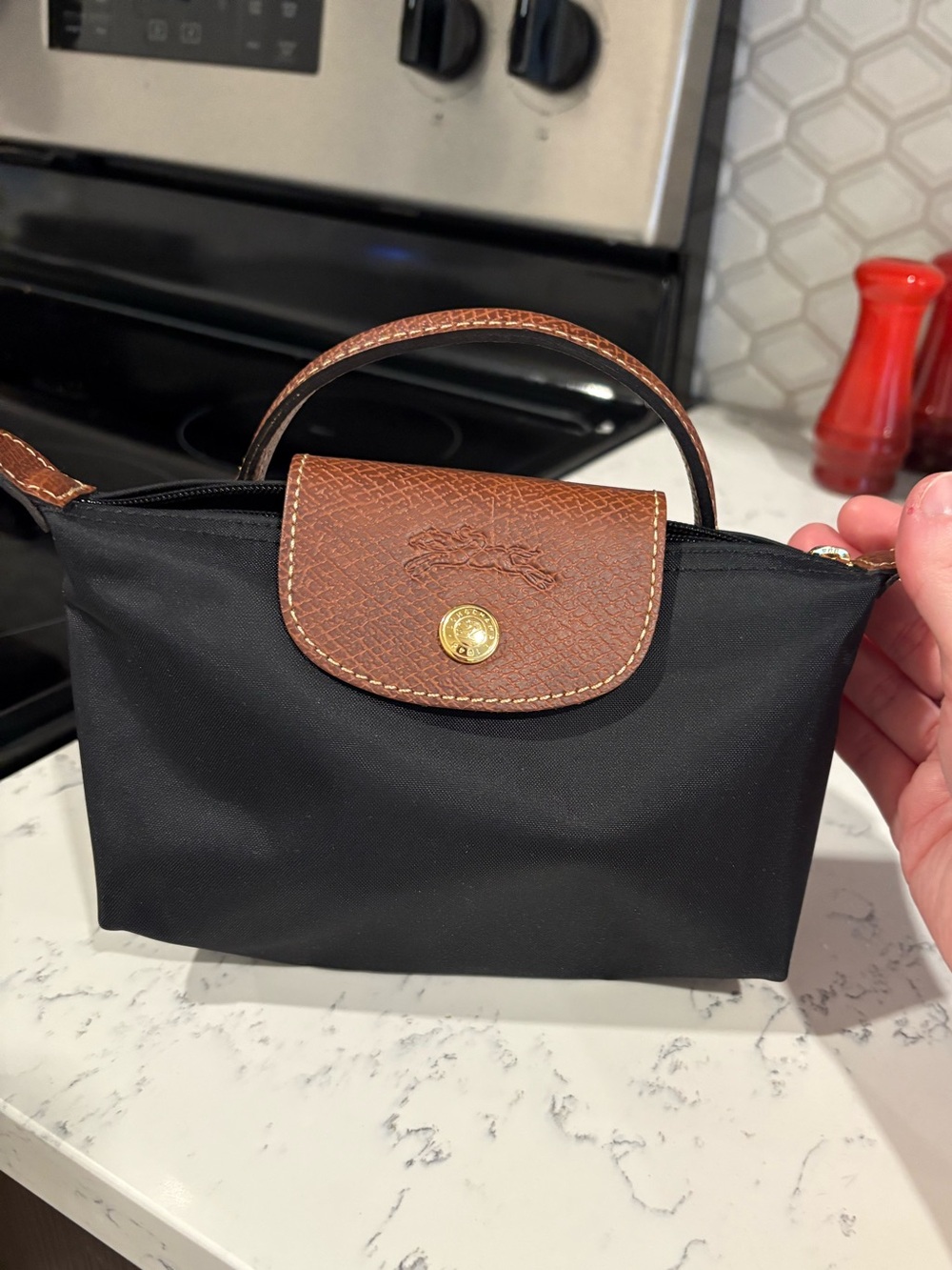 Longchamp le pliage pouch black